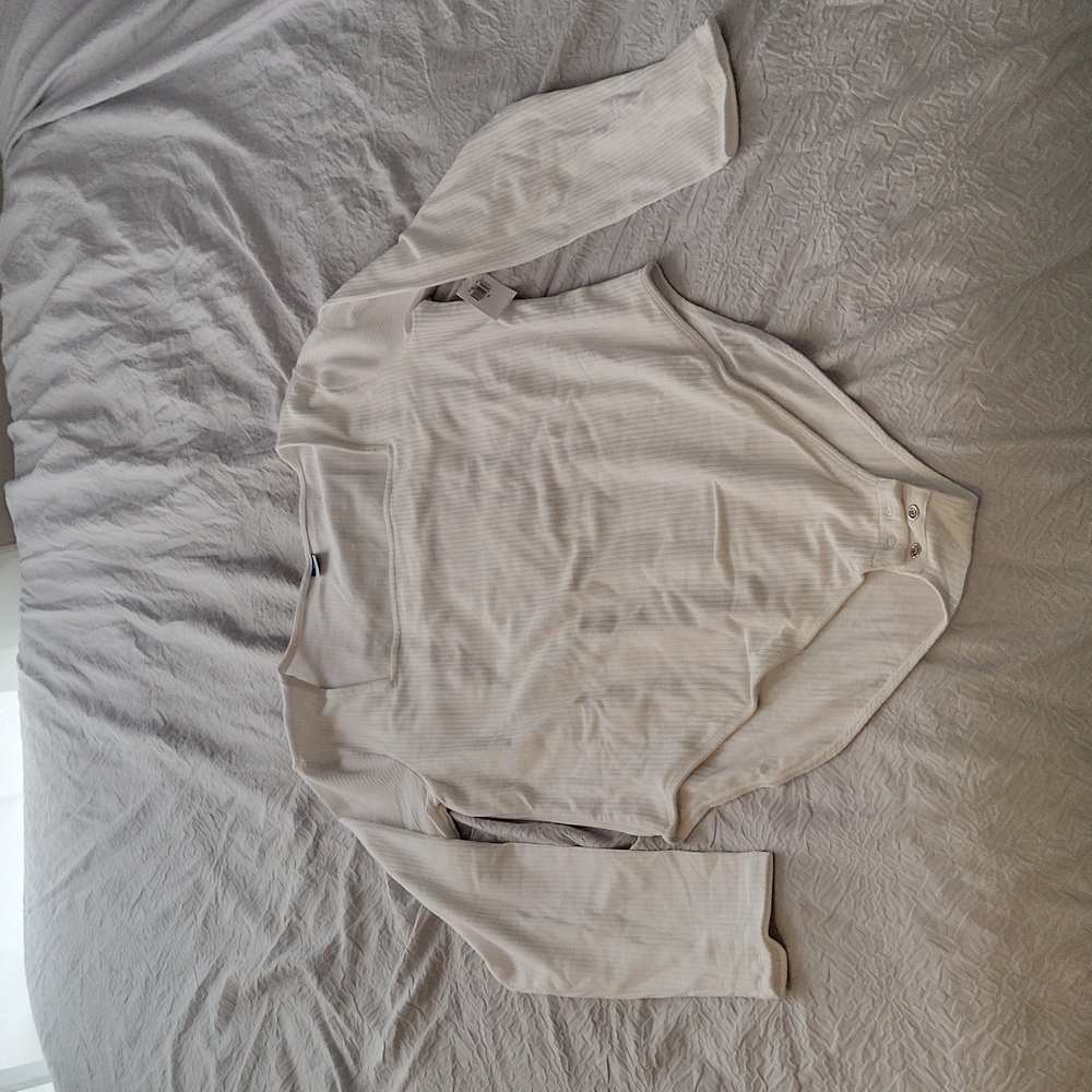 NWT White square neck body suite